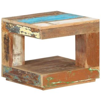 vidaXL Mesa De Centro De Madera Maciza Reciclada 45x45x40 Cm Vidaxl