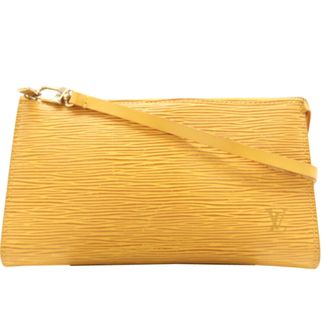 Louis Vuitton Yellow Coated Canvas Pouch (Pre-Owned)