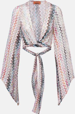 Missoni Blusa cropped a zig-zag