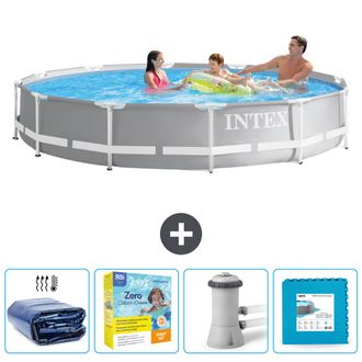 Intex Piscina Prism Frame Redonda - 366x76 Cm - 7-piezas Scb9