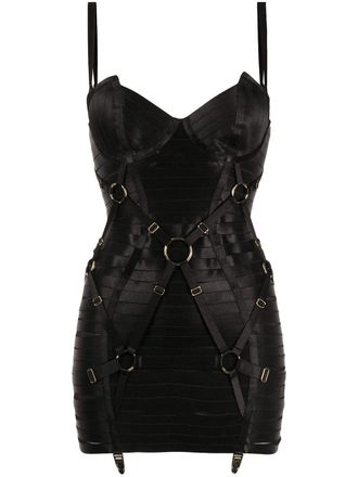 Bordelle Abito bondage Angela - Nero