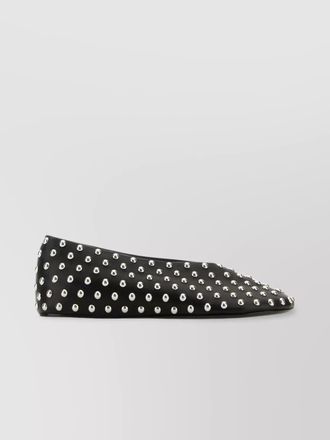 Jil Sander leather ballerina shoes