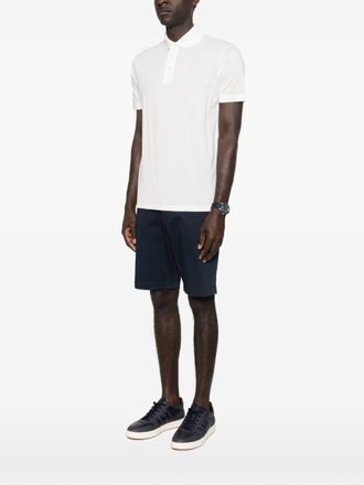 Emporio Armani Logo Cotton Polo - White