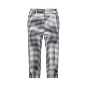 Liu Jo Broeken, Dames, Veelkleurig, M, Leer, Stijlvolle Blauwe Broek voor Vrouwen