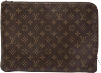 Louis Vuitton Pre-owned Vintage Clutch Bag - Dames - Vintage Clutch - Bruin - ONE Size - Vintage