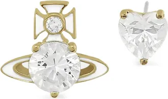 Vivienne Westwood Accessoires, Dames, Wit, ONE Size, Millie Oorbellen