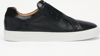 Russell & Bromley PEAR Womens Black Laceless Slim Sole Trainer
