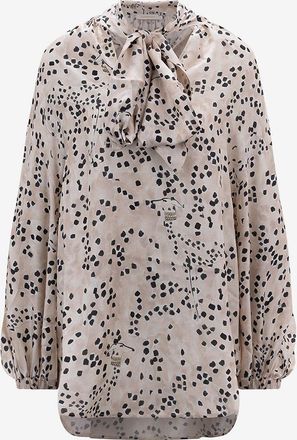 Zimmermann Schluppenbluse Illustration Billow Dalmatian Dot