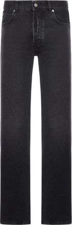 Haikure Jeans, Heren, Zwart, W30, Katoen, Zwarte Katoenen Denim Jeans Knoopsluiting