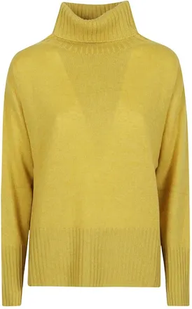 Aragona Jersey de cuello alto - Knitwear - Mujer - Amarillo - 2XS