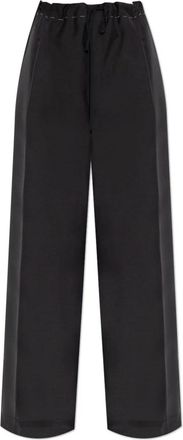 Maison Margiela Plooibroek - Heren - Nette broeken - Zwart - M - Wol - Broeken
