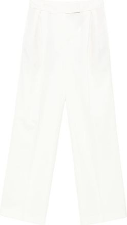 R&oacute;he Pleated Wool-blend Trousers