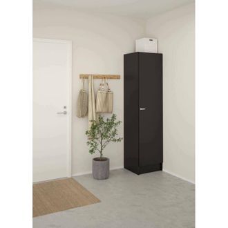 Dmora Dmora - Gran Armario Airone, Muebles De Dormitorio, Vestidor, Armario De Ropa, 49x47 H200 Cm, Negro