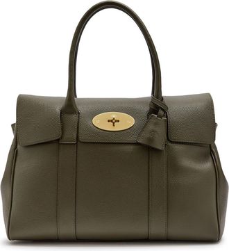 Mulberry Bayswater Small Grained Leather Shoulder bag - Green - One Size