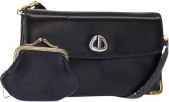 Dior Pre-owned Vintage Schoudertas - Dames - Vintage Schoudertas - Blauw - ONE Size - Leer - Vintage
