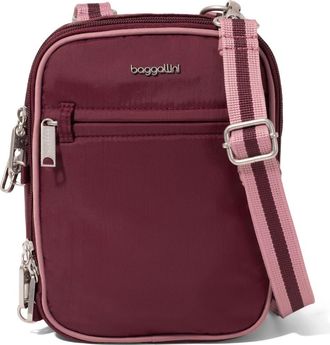 Baggallini Securtex Classic Anti-Theft Mini Everything Crossbody in Jam/dusty Mauve at Nordstrom