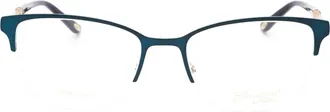 Emozioni EM4396 Metal Oval-Frame Eyeglasses - Teal