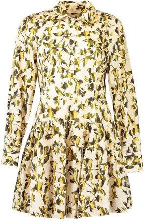 Ulla Johnson Abito corto Nanette a fiori - Toni neutri