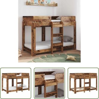 vidaXL vidaXL Letto per Cameretta - Letto a Castello per Bambini Legno vecchio 80 x 160 cm