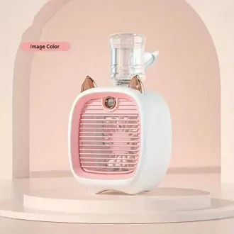 OEM Ventilatore Umidificatore Da Tavolo A Forma Di Animale - Interfaccia Usb - Atomizzatore - Regalo Estivo - Rosa