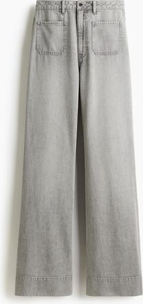 H&M Wide Ultra High Jeans - Grau