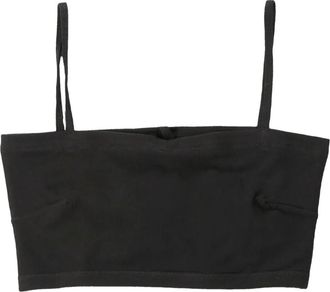 BASERANGE square-neck crop top - Zwart