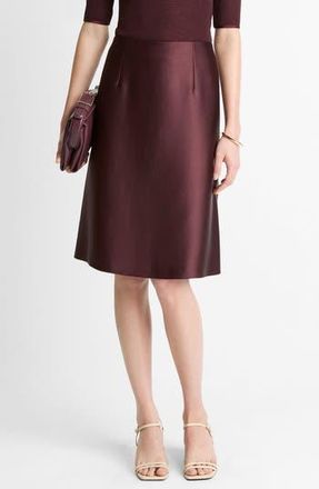 Vince Pebbled Satin Skirt in Oxblood at Nordstrom Rack, Size 00