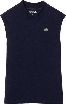 Lacoste Mouwloos poloshirt van biologisch katoen voor dames (Marine)