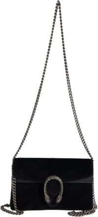 Gucci Pre-owned Cross Body Bags, female, Black, Size: ONE SIZE Pre-owned Mini Dionysus Shoulder Bag