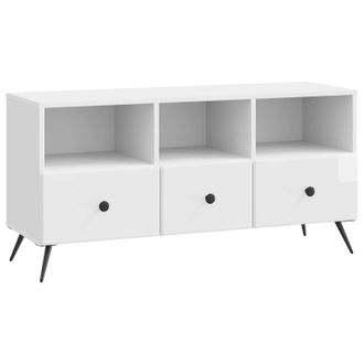 vidaXL Mueble De Tv Brillante 102 X 34,5 X 50 Cm Madera De Ingenier&iacute;a Vidaxl