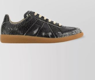 Maison Margiela sneakers leather contrast stitching