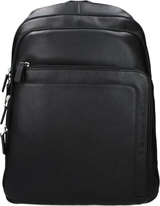 Piquadro Leren Rugzak - Heren - Rugzakken - Zwart - ONE Size - Leer - Tassen