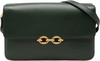 Saint Laurent Pre-owned Cross Body Bags, female, Green, Size: ONE SIZE Pre-owned The Le Maillon Shoulder Bag