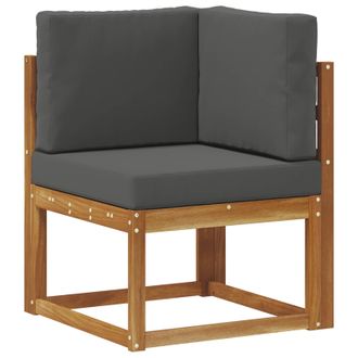 vidaXL Sof&aacute; De Esquina Para Exteriores Madera De Acacia S&oacute;lida Vidaxl
