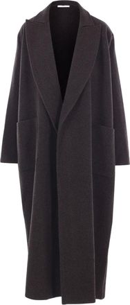 Dusan Cappotto con motivo a spina di pesce - Marrone