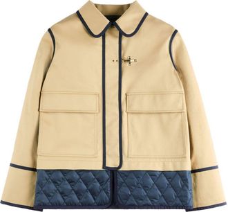 Fay Stretch Gabardine Caban Jacket
