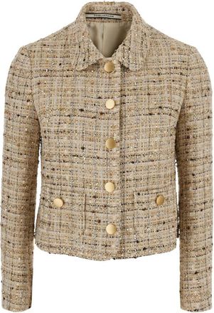 Tagliatore Idelle Boucl&eacute; Jas - Dames - Blazers - Beige - 4XL - Jassen
