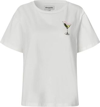 Lollys Laundry Eleanor LL Tee SS - Dames - T-shirts - Wit - S - Katoen - Tops