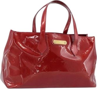 Louis Vuitton Pre-owned Vintage Patent Leather Hand Bag - Dames - Vintage Handtas - Rood - ONE Size - Leer - Vintage