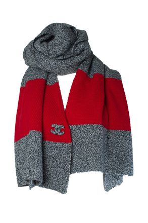 Chanel Chanel, Oversized cashmere sjaal met cc-logo
