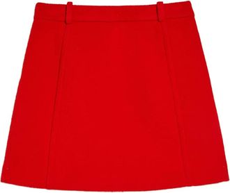 Jil Sander Minigonna in lana - Rosso