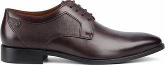 Base London Dome Mens Derby Shoes Brown Leather - Size UK 11