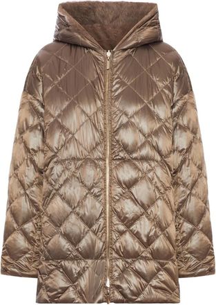 Max Mara Giacca con cappuccio - Marrone