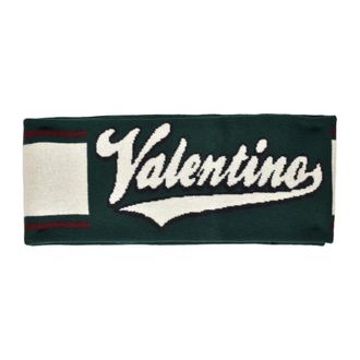 Valentino Winter Scarves, male, Green, Size: ONE SIZE Wool Scarf - Description: Scarf