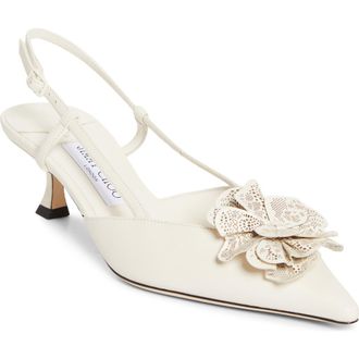 Jimmy Choo London Mimmi Pointed Toe Slingback Pump in Latte/Latte at Nordstrom, Size 10.5Us