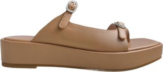 Cecelia New York Womens Kirk Platform Sandal In Tea