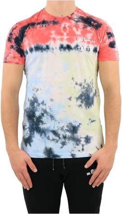 In Gold We Trust Tie Dye T-Shirt - Heren - T-shirts - Veelkleurig - S - Tops