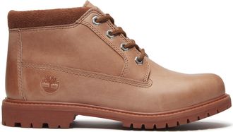 Timberland Womens Nellie Mid Lace-Up Waterproof Chukka Boot - Brown Leather - Size UK 3.5