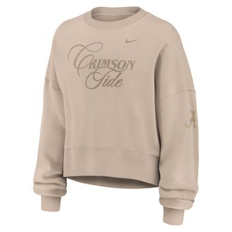 Nike Alabama Neutral Stance Collection Phoenix Nike Womens College Oversized Pullover Hoodie in Brown | 01D705YABN-K11