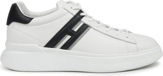 Hogan BlackWhite Color Block Sneakers
